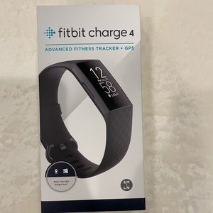FitBit Charge 4, GPS and Fitbit pay, black band, new with tags